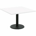 Special-T Table, Square, 42inx42inx29in, Black Base/White Top SCTCANT24242BWH